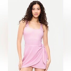 Side Tie Swim Dress